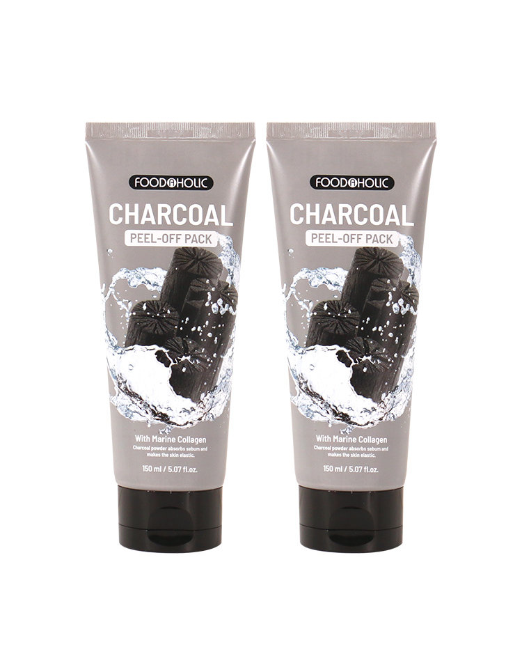 (2개)푸드어홀릭 콜라겐 필오프팩 150ml / 참숯