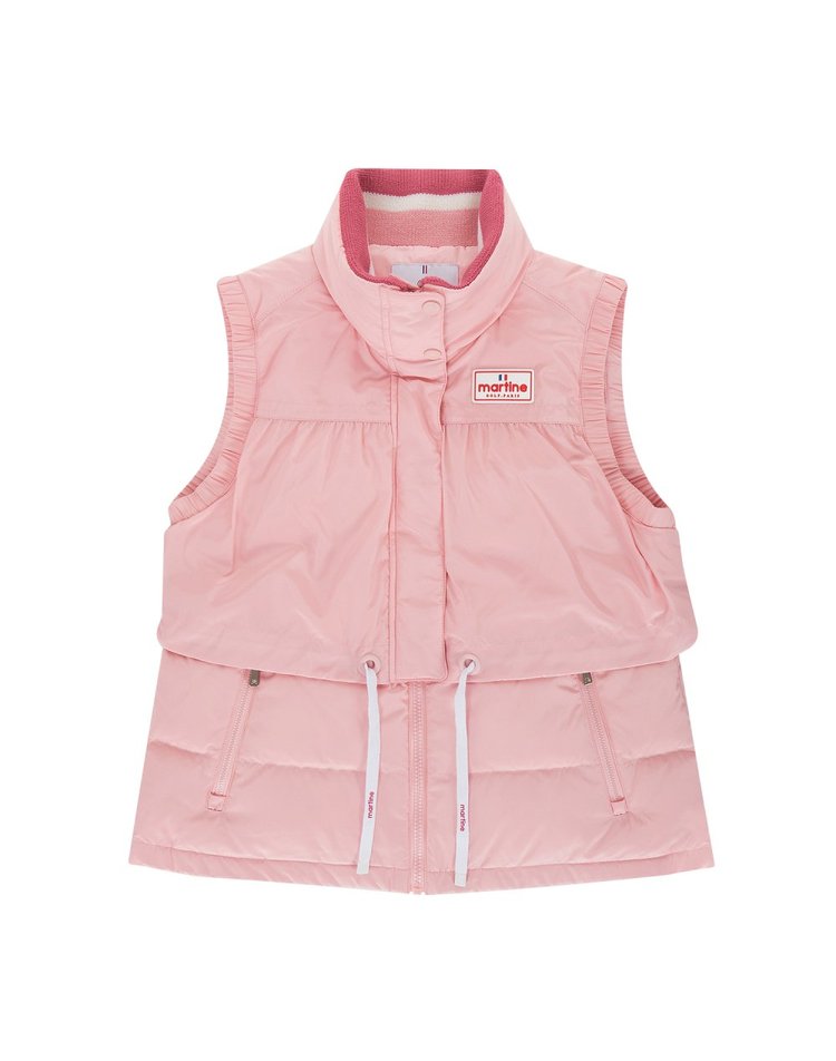Double Wrap Down VestPink