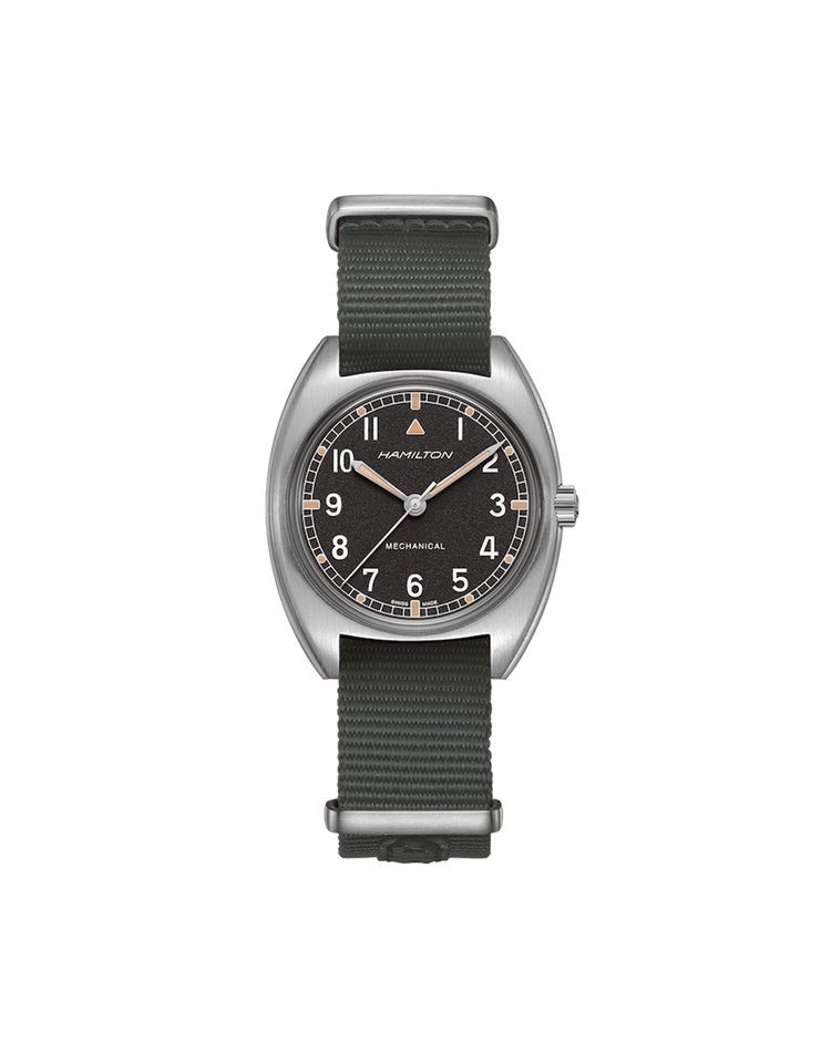 해밀턴 H76419931 카키 파일럿 파이오니어 남성 나토밴드 메커니컬 36mm
