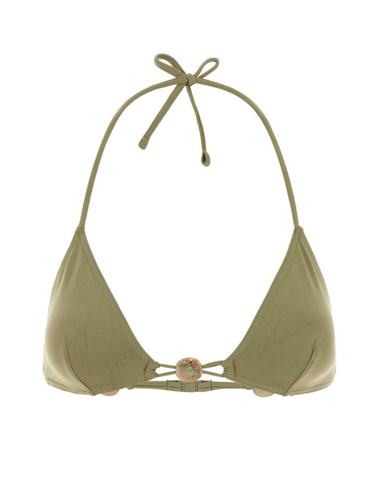[해외] [에레스] [X45]ERES 032615 ALLIGATOR 여성 수영복 비키니 커버업 스윔웨어 Sage green stretch nylon Alva bikini top FH1BXX