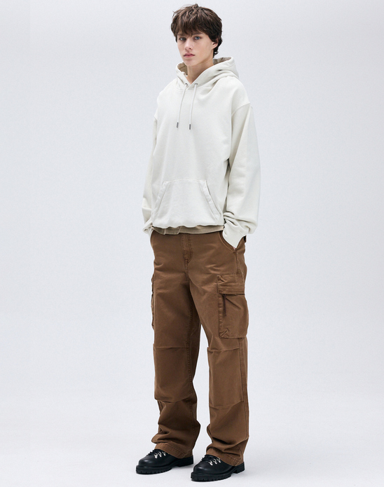 워시드 에센셜 후드 티셔츠 아이보리(IETS5F202IV)