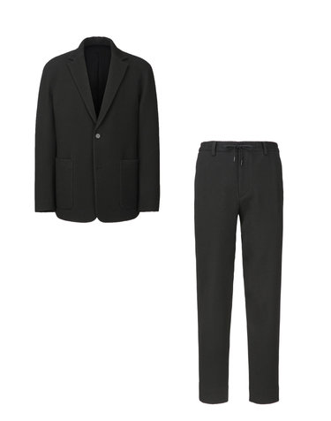 [SET] 블랙《Tech Twill》MARZOTTO 자켓+팬츠 셋업