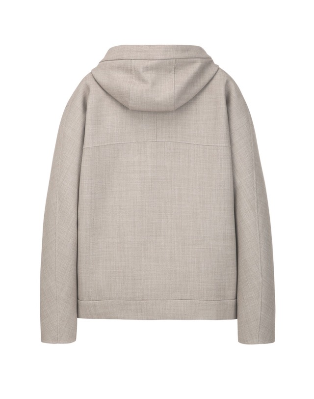 알레그리 베이지《Fall Wool Blended》핸드메이드 후디 세트 착용컷