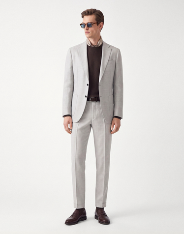 라이트 그레이 PIACENZA 《Cashmere Silk》Luxury 셋업