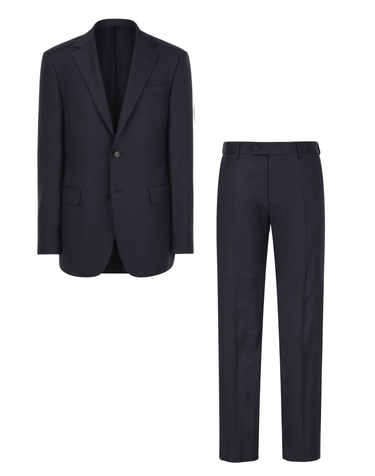 다크네이비 LORO PIANA 《TECH TAILORING》 마이크로 패턴 프리미엄 수트 셋업