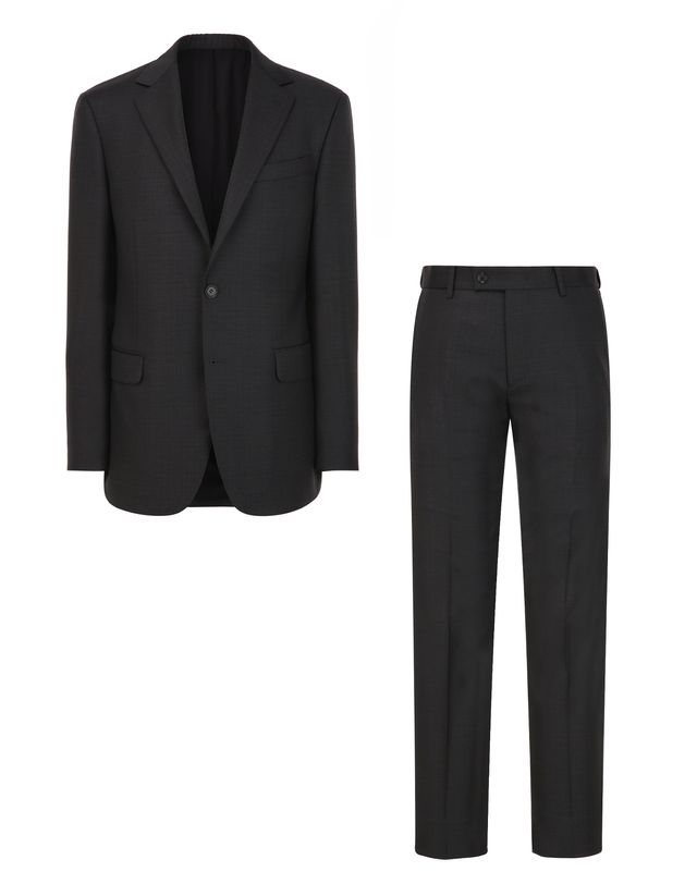 알레그리 챠콜그레이 LORO PIANA 《TECH TAILORING》 마이크로 패턴 프리미엄 수트 셋업 차콜 그레이 착용컷