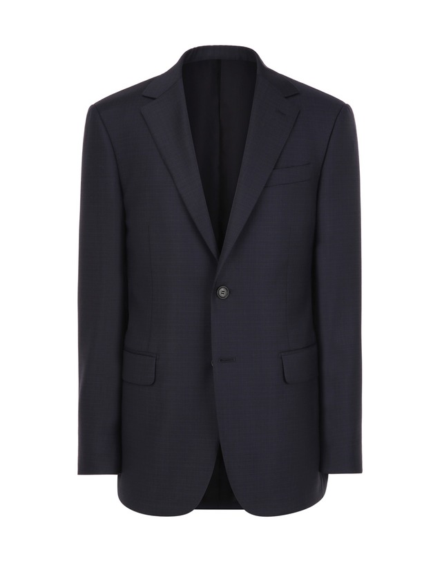 알레그리 다크네이비 LORO PIANA 《TECH TAILORING》 마이크로 패턴 프리미엄 수트 셋업 진한 네이비 착용컷