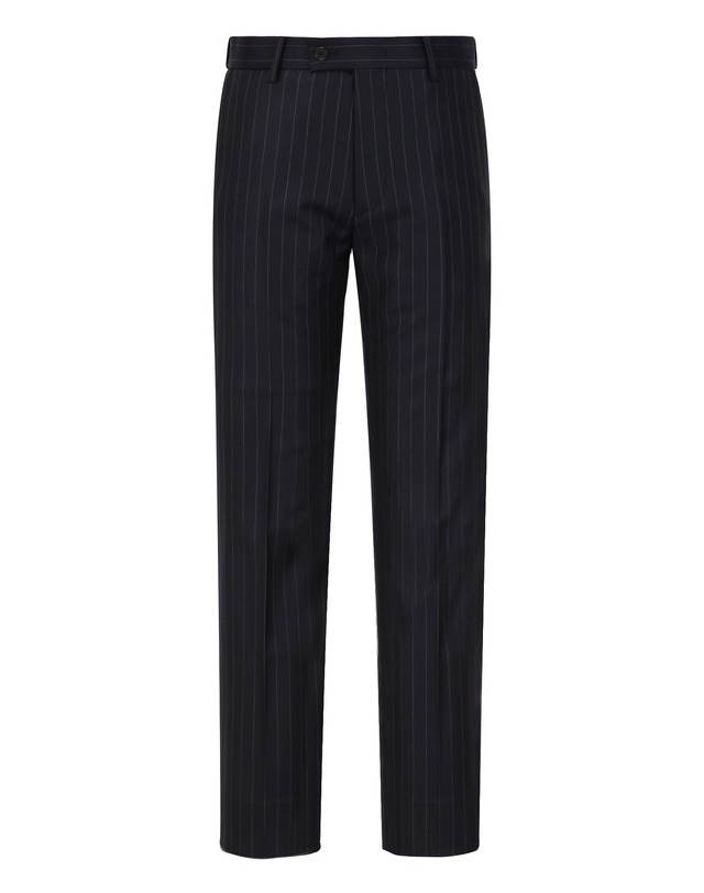 알레그리 다크네이비 E.ZEGNA《Modern TAILORING》 Pinstripe 수트 셋업 진한 네이비 착용컷