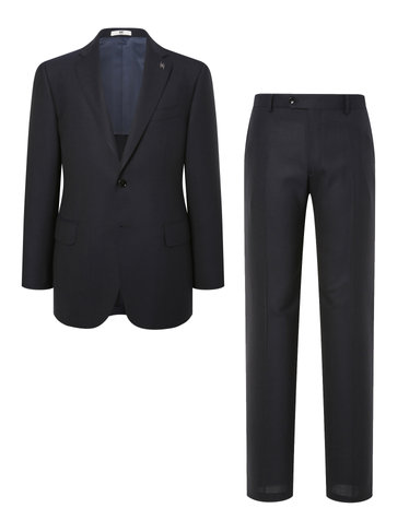 [ZEGNA] 모헤어 다크네이비 솔리드 수트