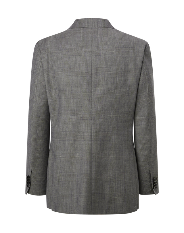 닥스 남성 세트 [LORO PIANA 원단] TROPICAL 베이지 체크 수트 착용컷