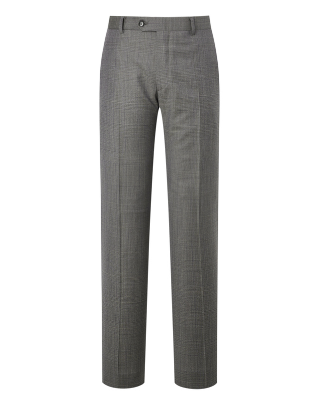 닥스 남성 세트 [LORO PIANA 원단] TROPICAL 베이지 체크 수트 착용컷