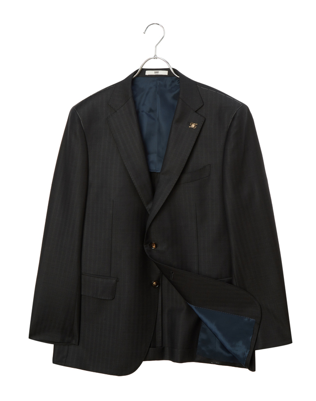 닥스 남성 세트 [ZEGNA] TROFEO 다크그레이 마이크로 수트 진한 그레이 착용컷