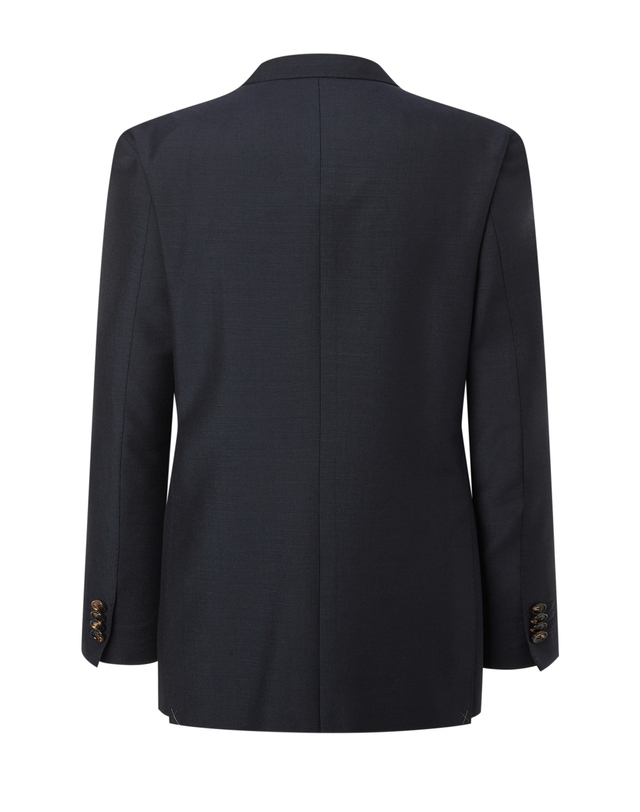 닥스 남성 세트 [DORMEUIL] 모헤어 네이비 솔리드 수트 착용컷