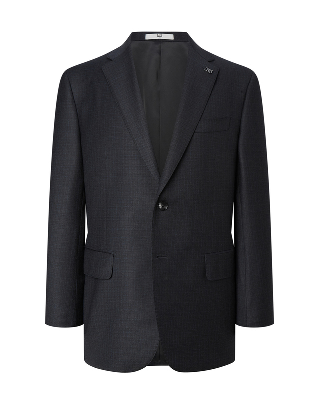 닥스 남성 세트 [LORO PIANA 원단] 그레이 체크 수트 착용컷
