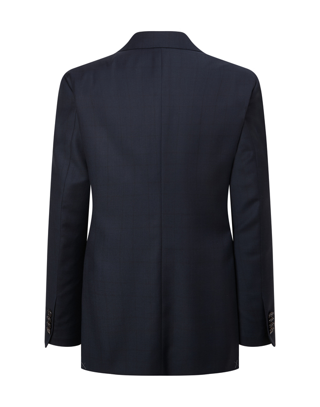 닥스 남성 세트 [ZEGNA] 네이비 쉐도우체크 수트 착용컷
