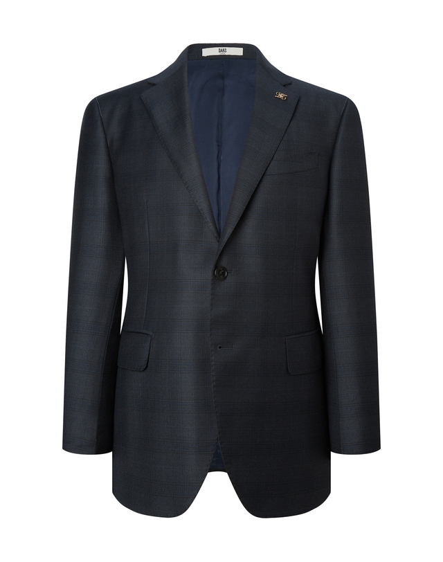 닥스 남성 세트 [ZEGNA] 그레이 쉐도우체크 수트 착용컷