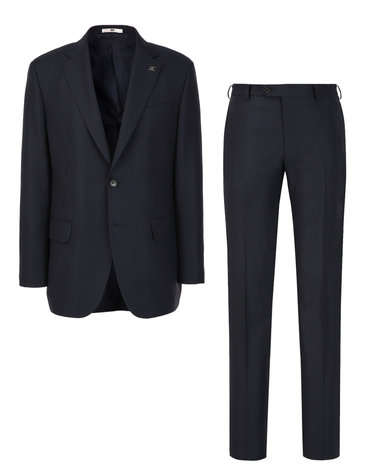 [ZEGNA] 다크네이비 울100% 조직감 수트