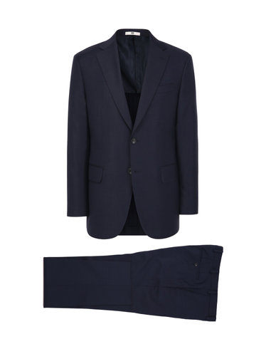 [CERRUTI] 네이비 울100% 마이크로패턴 수트
