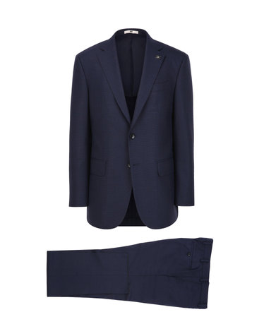 [LORO PIANA 원단] 네이비 울실크 엘라스틴 혼방 수트