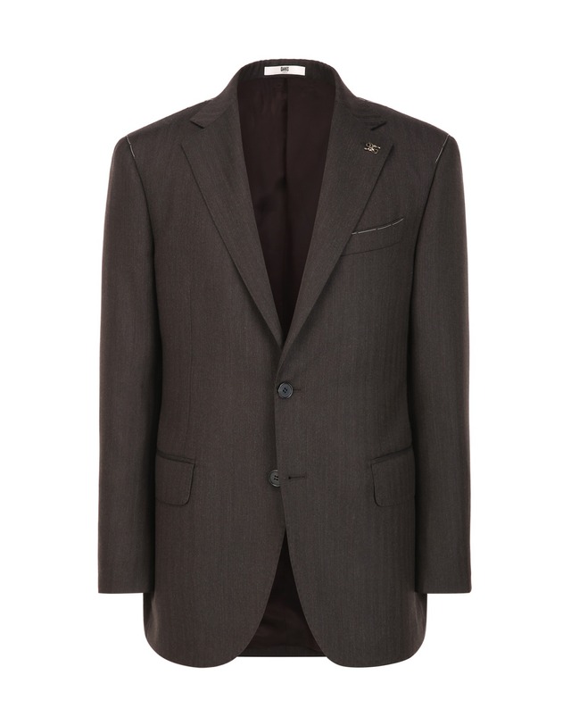 닥스 남성 세트 [BRITAIN][ZEGNA] 다크 브라운 ELECTA 헤링본 스트라이프 수트 진한 브라운 착용컷