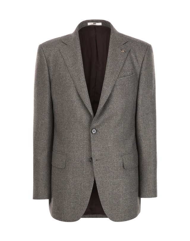 닥스 남성 세트 [OBS][BRITAIN][ZEGNA] 라이트 브라운 캐시미어 혼방 마이크로 체크 수트 밝은 브라운 착용컷