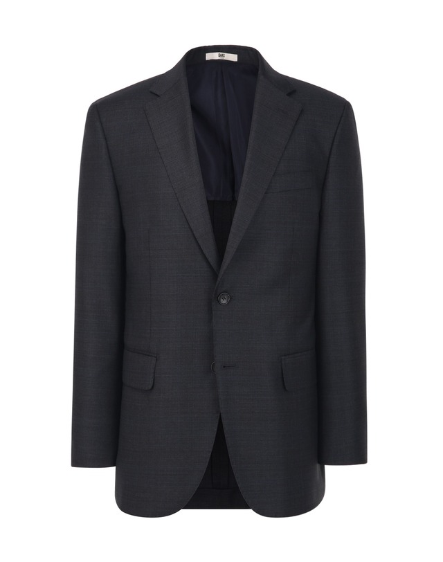 닥스 남성 세트 [ZEGNA] 다크그레이 울엘라스틴 마이크로패턴 수트 진한 그레이 착용컷