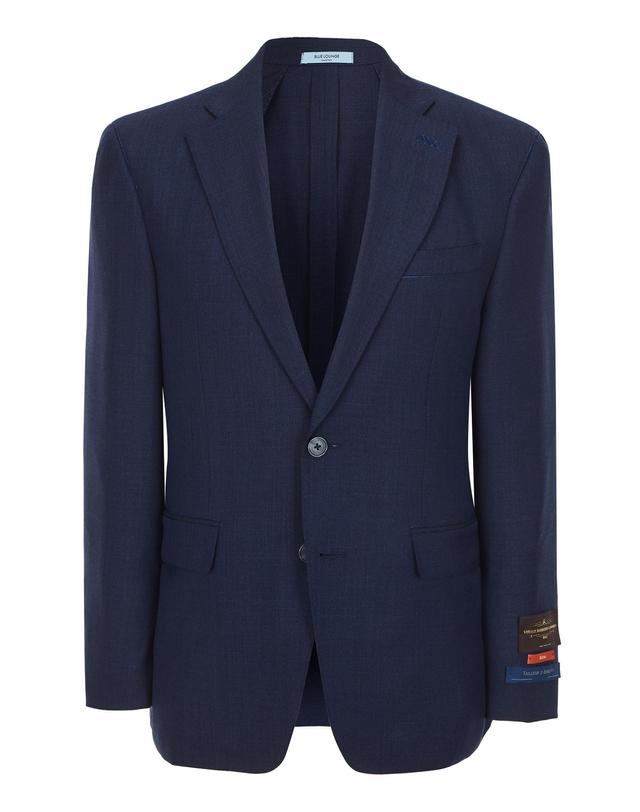 블루 라운지 세트 [CANONICO] [BOND FIT] 다크블루 투톤 수입 울 수트 진한 블루 착용컷