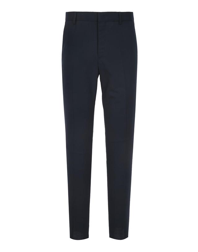 블루 라운지 세트 [BOND FIT] 네이비 단색 울혼방 수트 착용컷