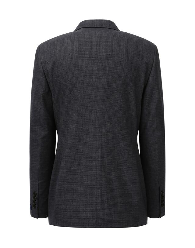 블루 라운지 세트 [BOND FIT] 그레이 스티치 패턴 수트 착용컷
