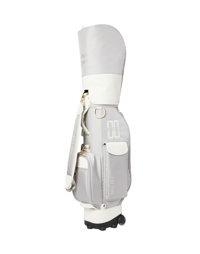 닥스 골프 [닥스골프] 빅로고 트롤리 캐디백 SET 밝은 그레이 상세