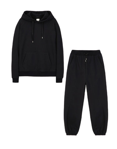 [SET] [NEWYORK SWEAT] 블랙 UrbanShell 후드티 셋업