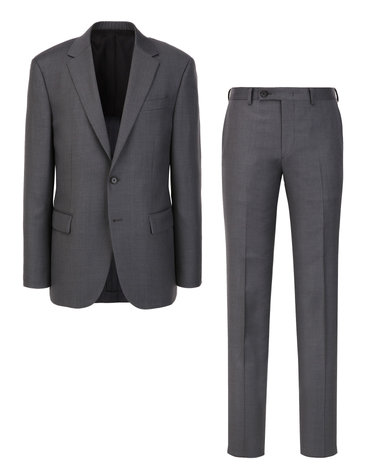 [SET] [E.ZEGNA 원단] 시그니처 솔리드 수트 셋업 - 그레이