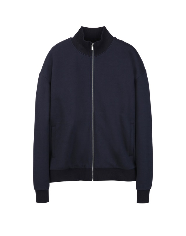 질스튜어트 뉴욕 세트 [SET] [NEW YORK SWEAT] UrbanShell 트랙집업 &와이드핏 조거팬츠 셋업 - 다크네이비 진한 네이비 착용컷