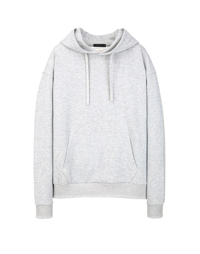 질스튜어트 뉴욕 세트 [SET] [NEW YORK SWEAT] UrbanShell 후드티 & 와이드핏 팬츠 셋업 - 라이트그레이 밝은 그레이 착용컷