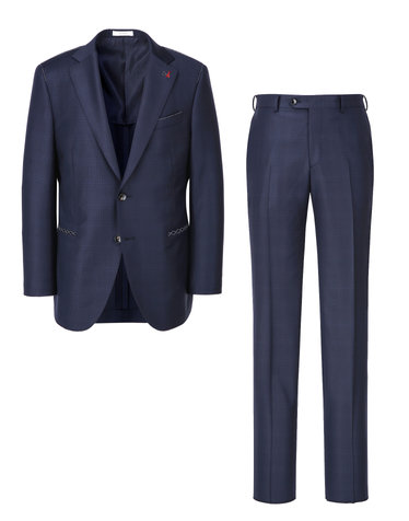 [SET][ALBERO][ZEGNA] 다크네이비 체크 울 수트 셋업