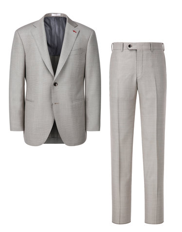 [SET][ALBERO][ZEGNA] 베이지 체크 울 수트 셋업