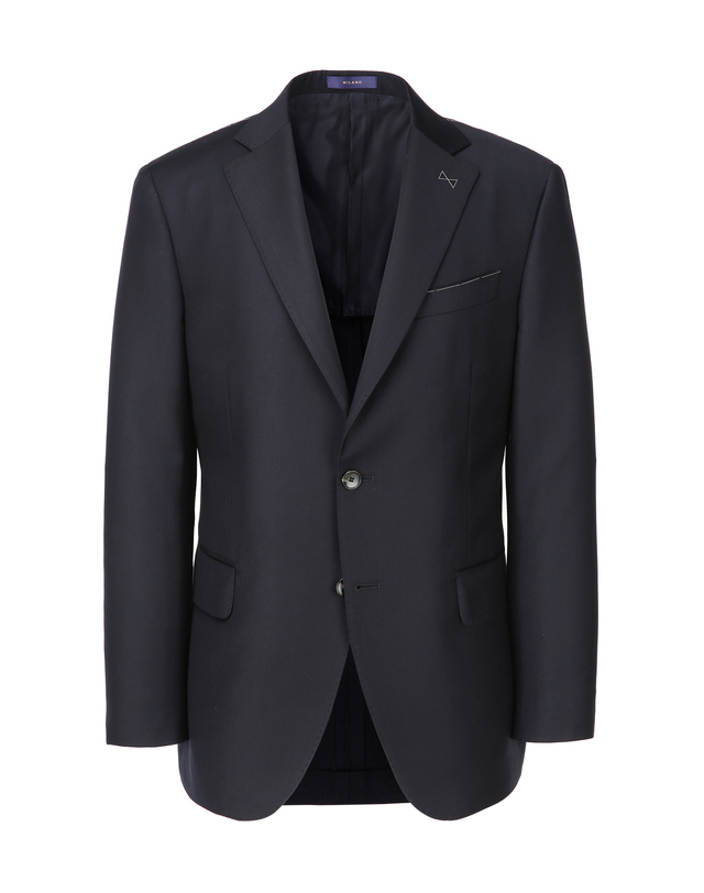 마에스트로 세트 [ZEGNA] 다크네이비 단색 울 수트 셋업 진한 네이비 착용컷