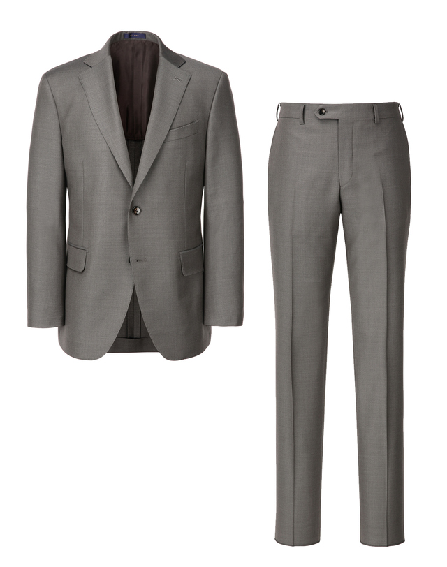 마에스트로 세트 [ZEGNA] 라이트브라운 투톤 울 수트 셋업 밝은 브라운 착용컷