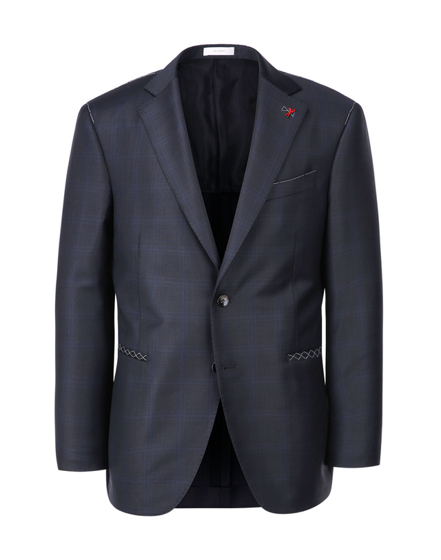 마에스트로 세트 [SET][ALBERO][ZEGNA] 차콜그레이 체크 울 수트 셋업 차콜 그레이 착용컷