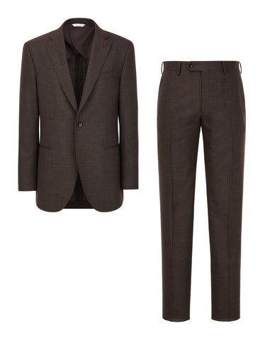 [ALBERO][MILANO][ZEGNA HIGH PERFORMANCE] 브라운 모헤어 솔리드 수트