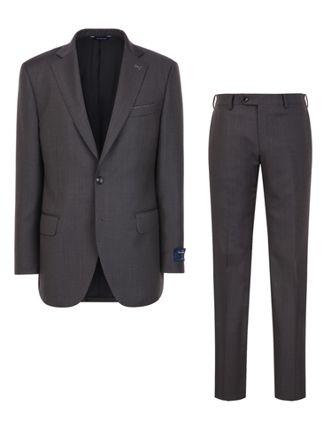 [MILANO][ZEGNA TROFEO] 다크브라운 울 솔리드 수트