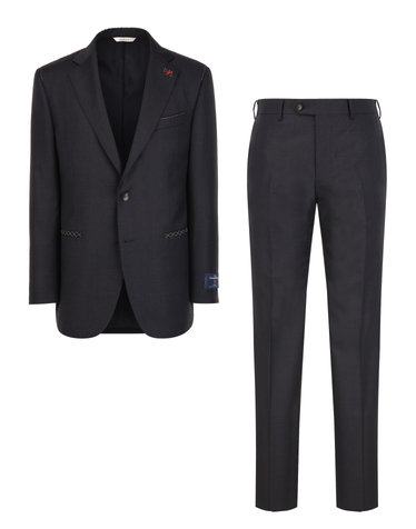 [MILANO][ZEGNA ELECTA] 다크그레이 울 글렌 체크 수트 셋업
