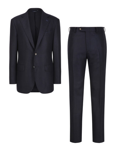 마에스트로 세트 [SET] [COMFORT][LORO PIANA 원단] 다크네이비 플란넬 솔리드 수트셋업