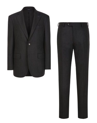 [SET] [COMFORT][LORO PIANA] 차콜그레이 플란넬 마이크로 패턴 수트 셋업