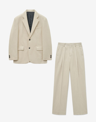 Corduroy Suit Set-up (Cream)