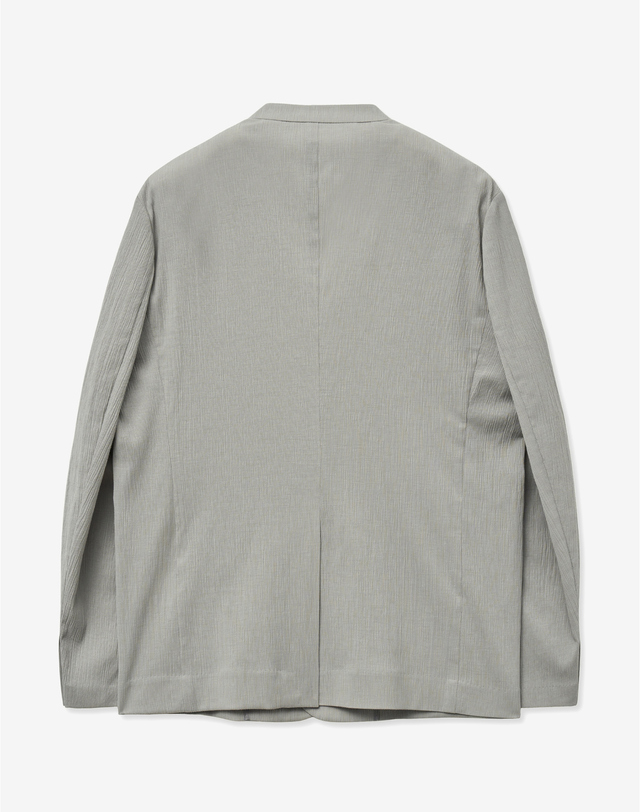 티엔지티 세트 Seersucker Collarless Wide Set-up (Light Beige) 베이지 착용컷