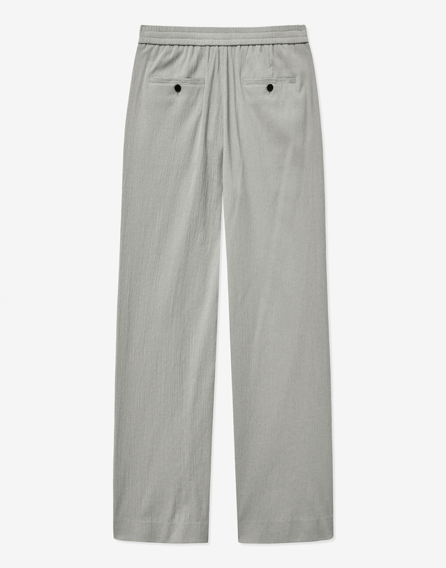 티엔지티 세트 Seersucker Collarless Wide Set-up (Light Beige) 베이지 상세