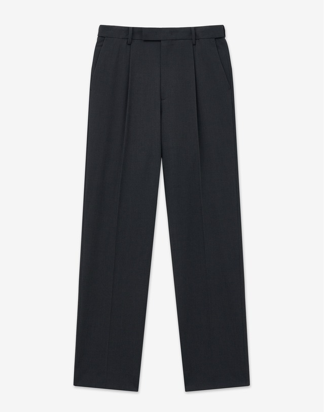 티엔지티 세트 Wool Blend Comfort Suit Set-up (Dark Grey) 차콜 그레이 착용컷
