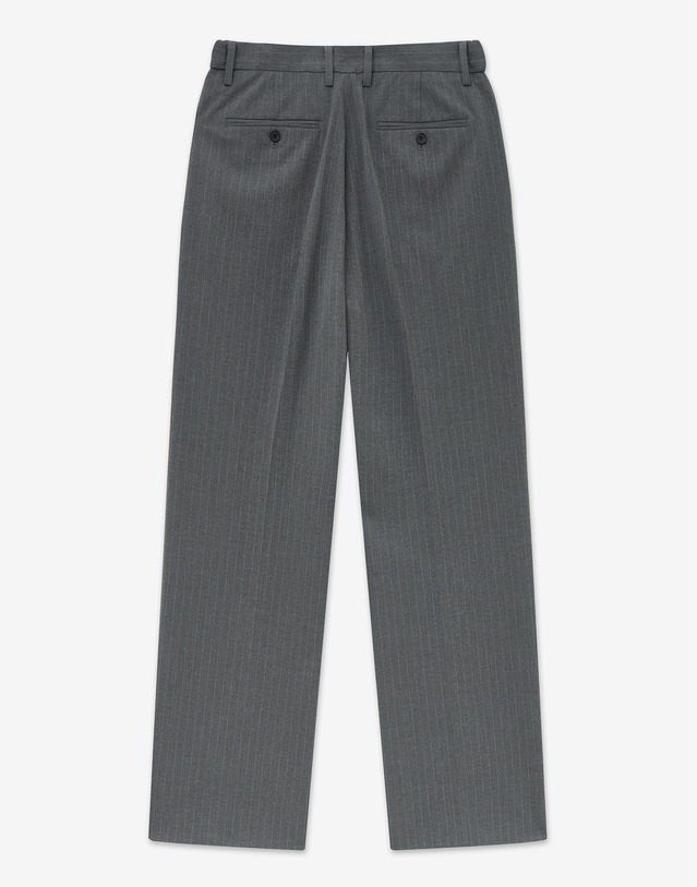 티엔지티 세트 Pin Stripe Double Breasted Suit Set-up (Grey) 그레이 착용컷