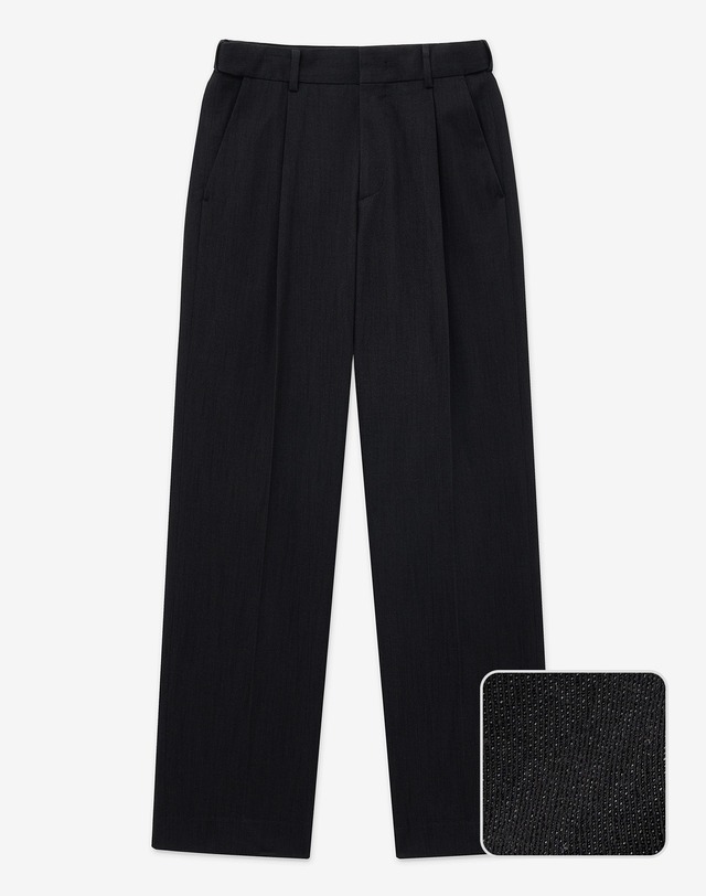 티엔지티 세트 Denim-Like Jacket & Pants Set-up (Black Indigo) 블랙 착용컷